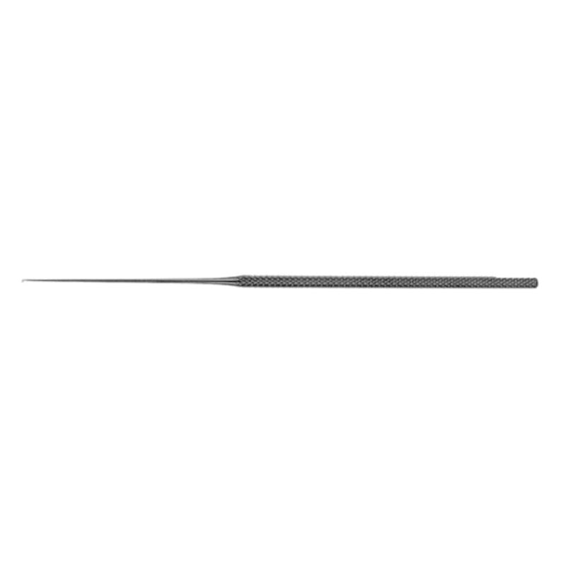BR Surgical SHEA Prosthesis Placement Hook, very delicate, 0.5mm tip, straight shaft, slightly angled, 6¼"