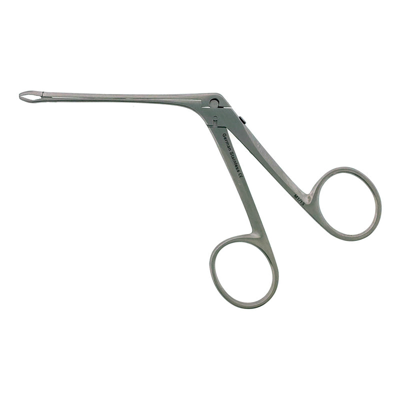 BR Surgical WEINGARTNER Ear Forceps, alligator type, concave serrated jaw, 3-3/8"