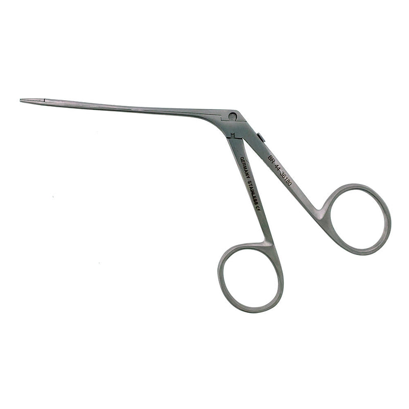 BR Surgical DUCKBILL Micro Ear Forceps serrated, straight, 0.8mm 