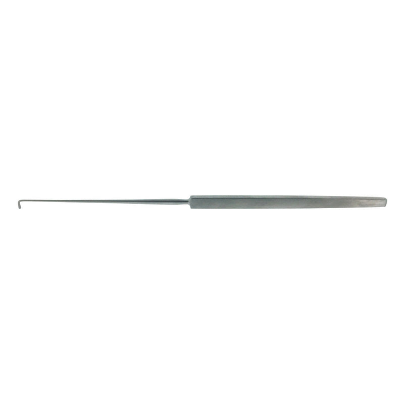 BR Surgical LILLIE Ear Hook, Ø 1mm ball tip, 90º angled, flat handle, 6¾" 