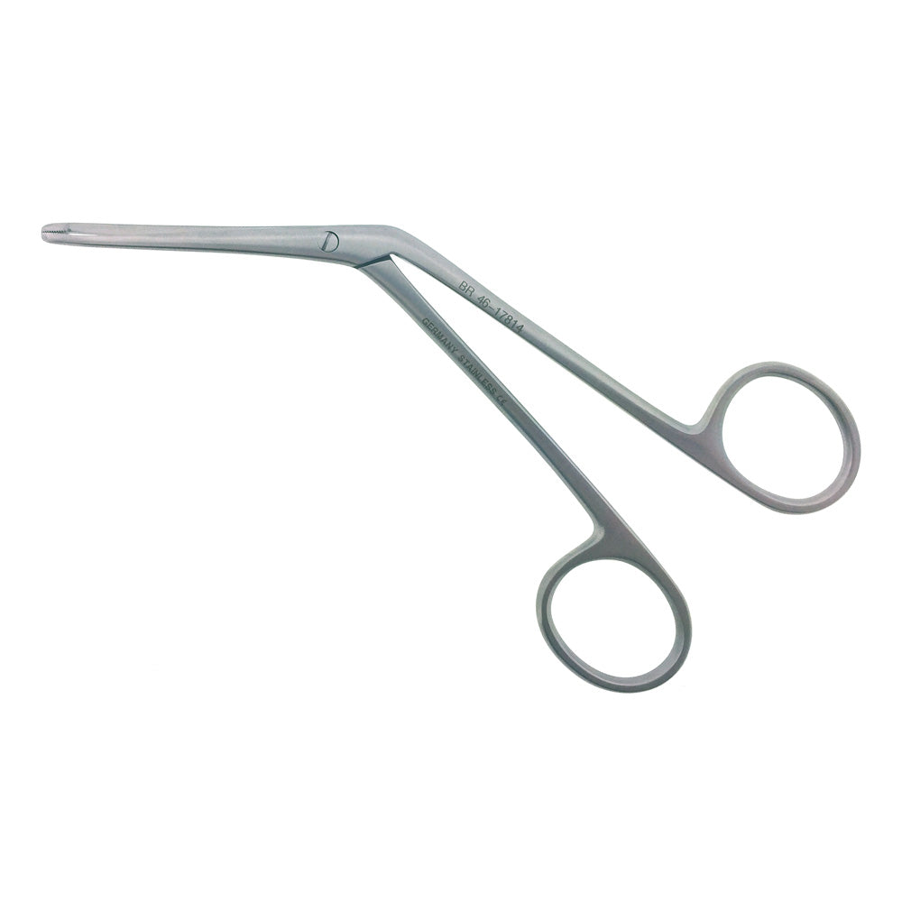 BR Surgical TOBEY ear dressing forceps, 2mm x 4mm tip, 5cm mid screw- tip, 5½" 