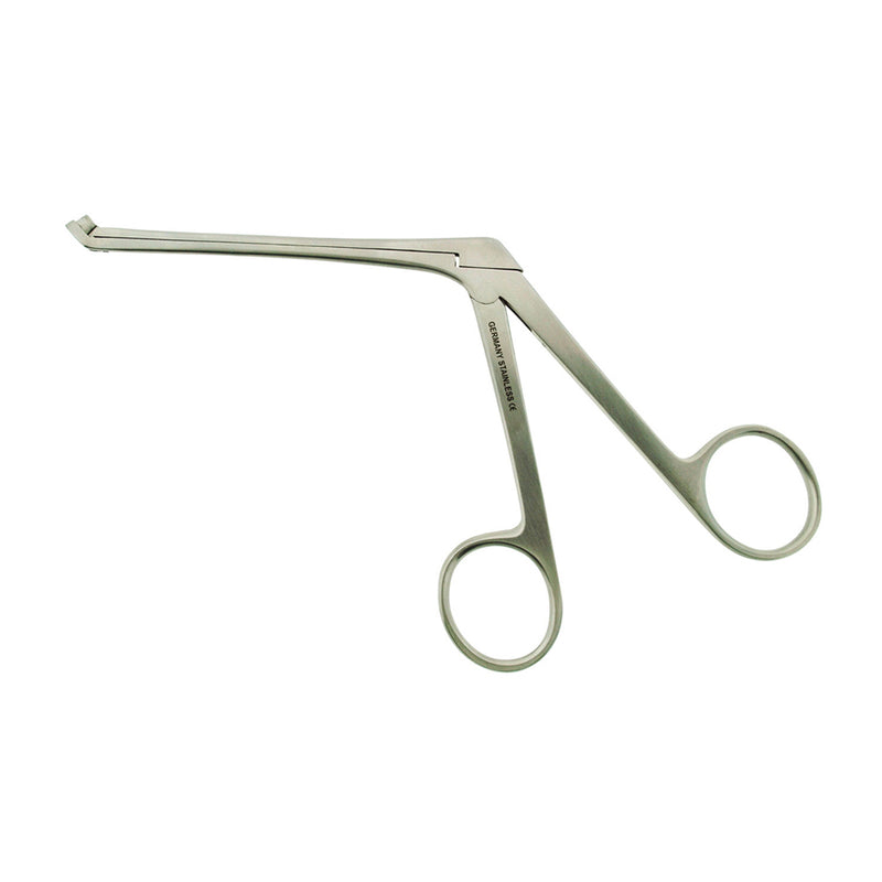 BR Surgical WEIL-BLAKESLEY Nasal Thru-Cut Forceps, 45º upwards, 2.0mm, non fenestrated jaw, shaft length 4¾", overall 7½"