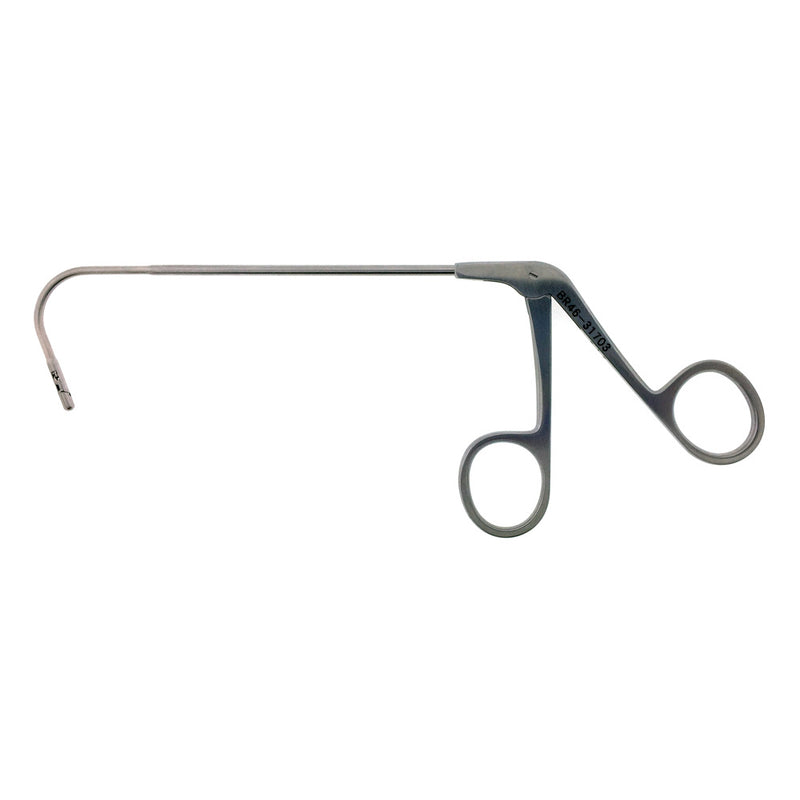 BR Surgical SKINNER Maxillary Forceps, horizontal opening, 3mm jaw, 110°angle down, shaft 5"