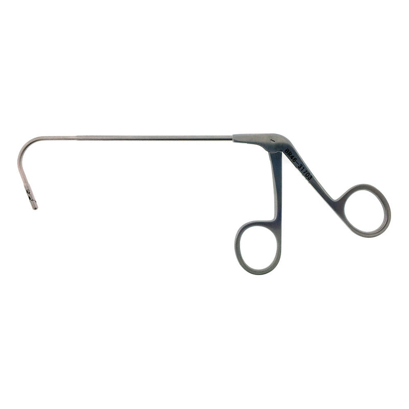BR Surgical SKINNER Maxillary Forceps, horizontal opening, 3mm jaw, 110°angle down, shaft 5" 