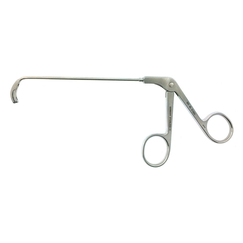 BR Surgical HEUWIESER Antrum grasping forceps curved 90º, jaws curved downward, 4" 