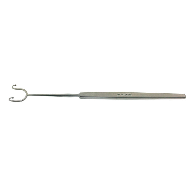 BR Surgical FOMON Alar Retractor, 2 prong post snare, 6" 