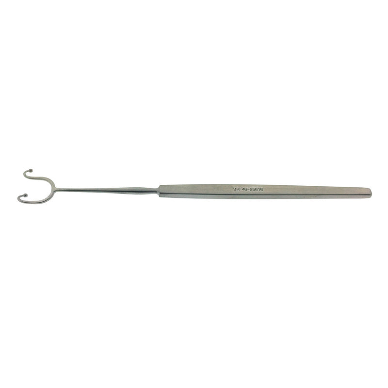 BR Surgical FOMON Alar Retractor, 2 prong post snare, 6"