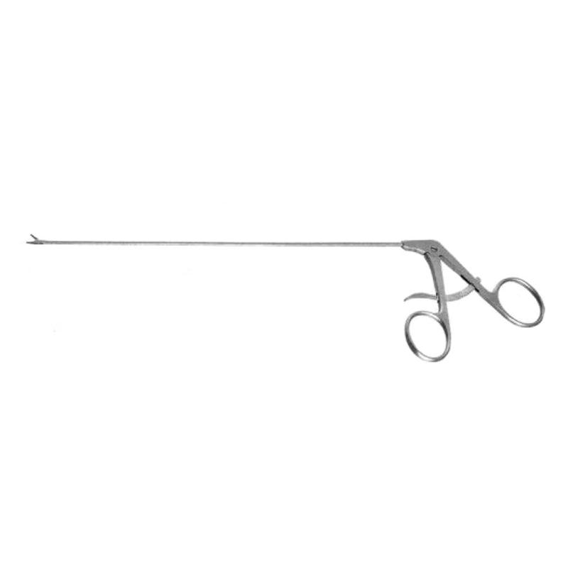 BR Surgical Laryngeal Needle Holder with ratchet, straight, serrated, 1.8mm x 3.5mm, 9"