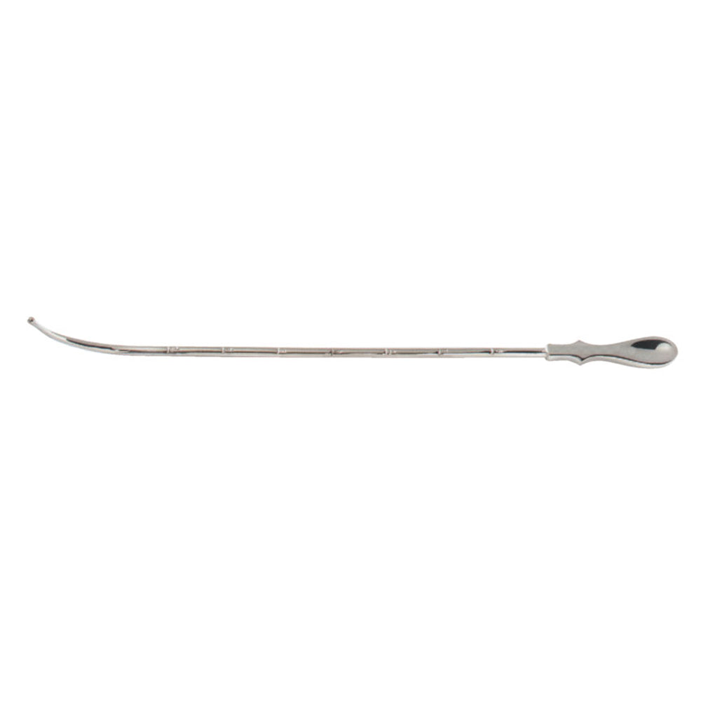 BR Surgical SIMPSON Uterine Sound, graduated in inches, silver-plated, working length 9", overall 13½" 