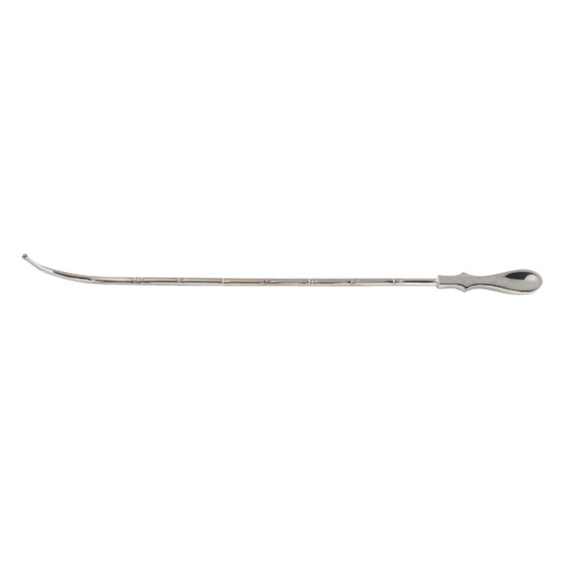 BR Surgical SIMPSON Uterine Sound, graduated in inches, silver-plated, working length 9", overall 13½"
