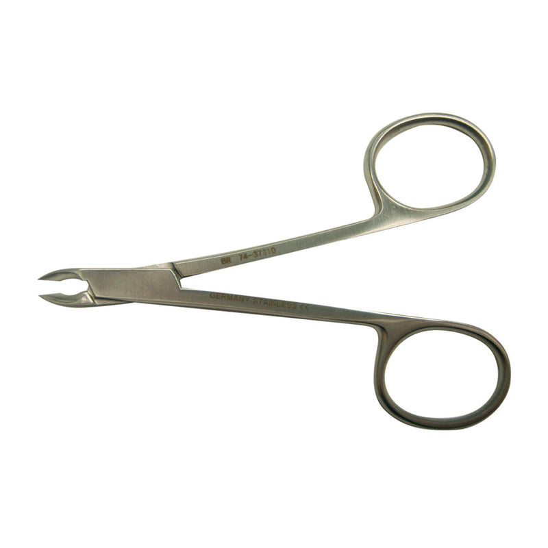 BR Surgical Tissue & Cuticle Nipper, straight jaw with ring handle, 4" 