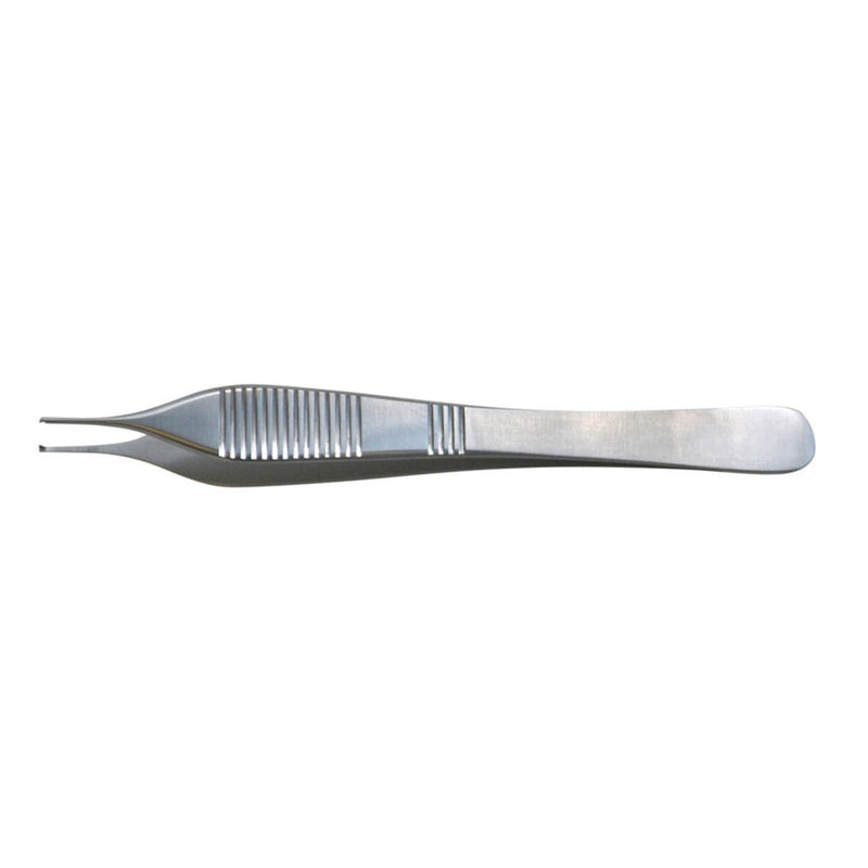 BR Surgical ADSON Tissue Forceps, 1x2 teeth, single-use, 4¾", 10 per box
