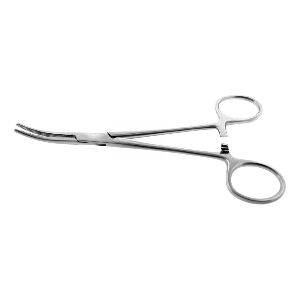 BR Surgical CRILE Forceps, curved, single-use, 5½", 10 per box 