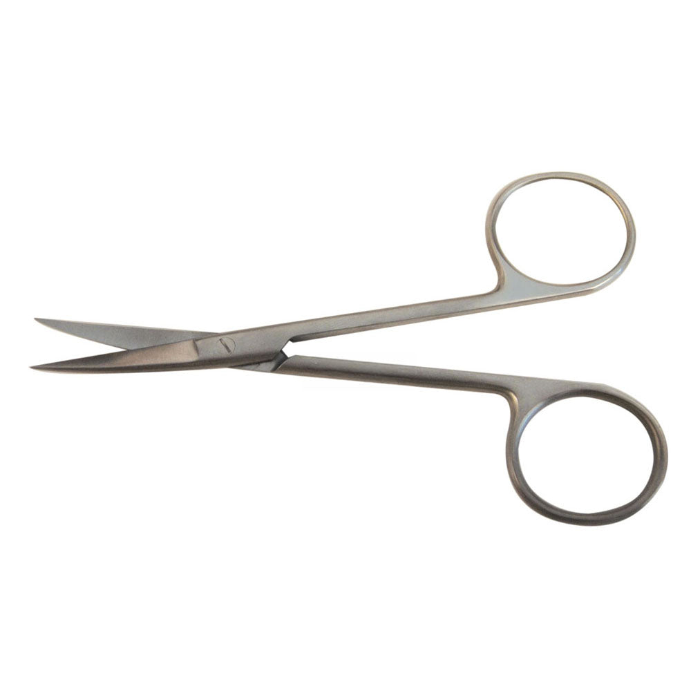 BR Surgical IRIS Scissors, curved, sharp/sharp, single-use, 4½", 10 per box 