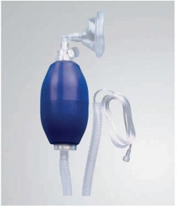 BAG RESUSCITATOR ADULT W/NASALORAL MASK MANUAL 40IN 6/CS
