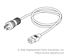 RPI CHC008 Hospital Grade Power Cord (14/3 Sjtow, 105 C, 15A @ 125Vac, 8 Ft.) 