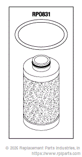 RPI CME105 Coalescing Filter Element