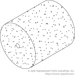 RPI CMF012 Foam Insert/Purge Filter 