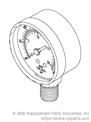 RPI CMG049 Pressure Gauge (300 Psi) 