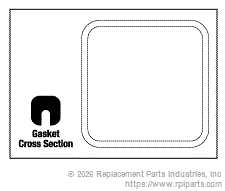 RPI CSG031 Door Gasket (20" X 20") 