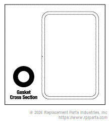 RPI CSG032 Door Gasket (24" X 36")