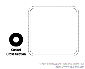 RPI CSG102 Door Gasket (17.50" X 17.50") 