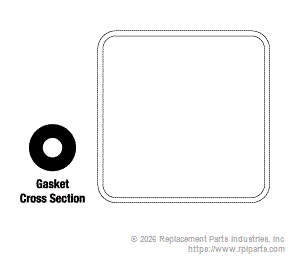 RPI CSG103 Door Gasket (21" X 21")