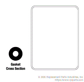RPI CSG104 Door Gasket (26.50" X 36")
