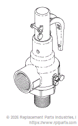 RPI CSV085 Safety Valve (45 Psi)