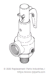 RPI CSV086 Safety Valve (40 Psi) 