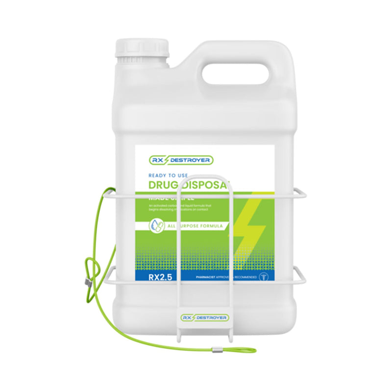 C2r Global Rx Destroyer Accessories  Rx Destroyer 2.5 Gallon Wall Mount with Security C