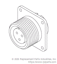 RPI CVR003 Bipolar Receptacle 