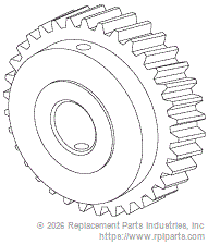 RPI DEG601 Seat Tilt Motor Gear