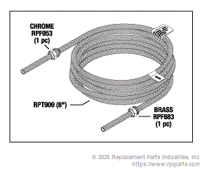 RPI DSH003 Water Hose (Braided Blue) 