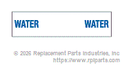RPI DSL025 Label (Water) 