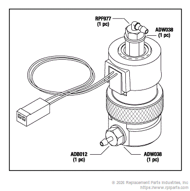 RPI DSV011 Solenoid Valve (Pinch)
