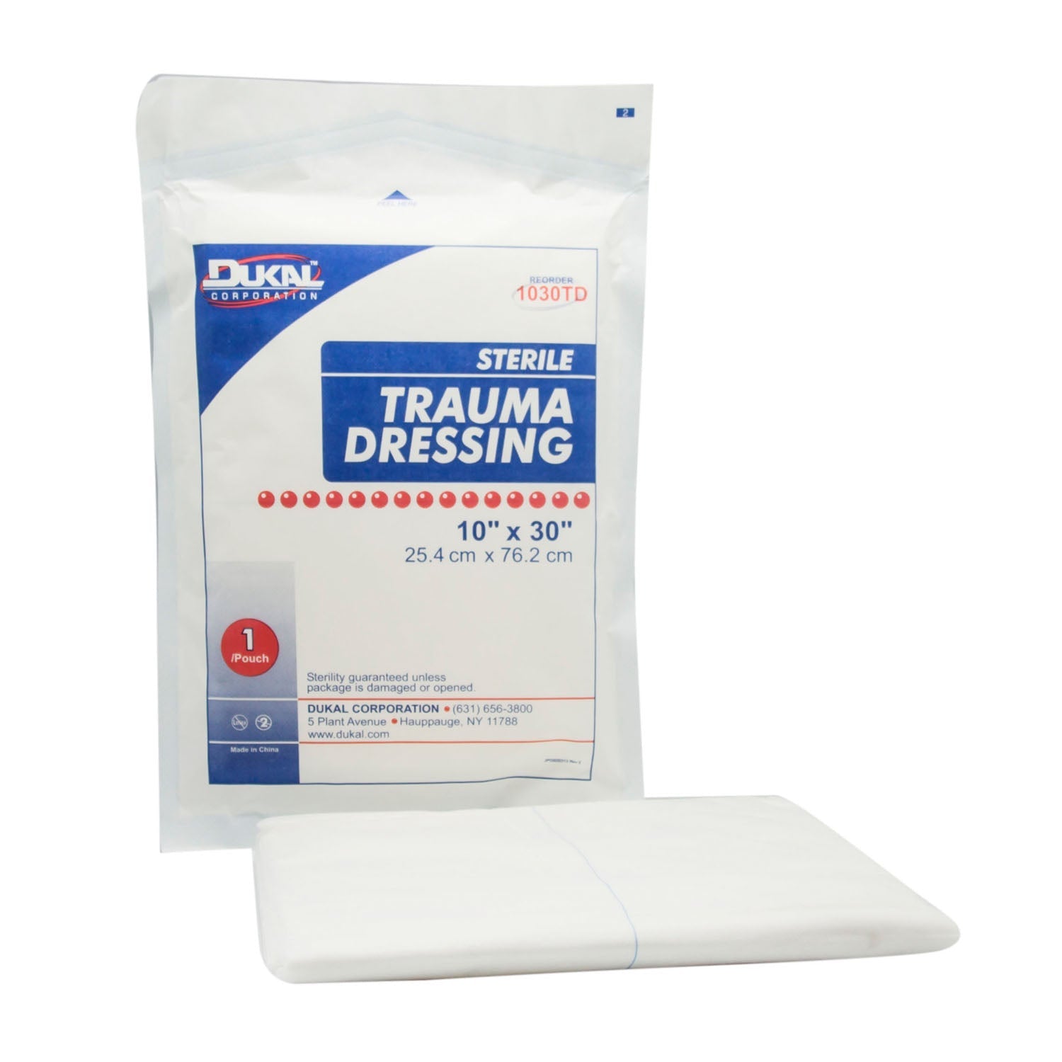 Dukal Corporation Dukal Trauma Dressing  Dressing, 10" x 30", Sterile, 1/pk, 25 pk/cs