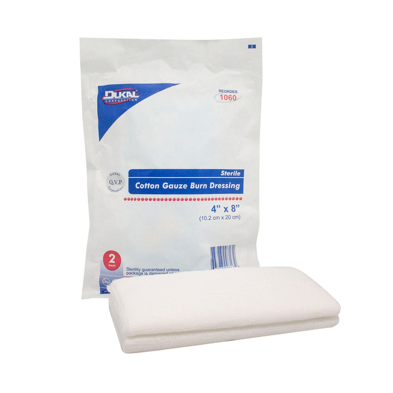 Dukal Corporation Dukal Sterile Burn Gauze Pads  Pad, 4" x 8", 128-Ply, Sterile, 2/pk, 50 pk/cs