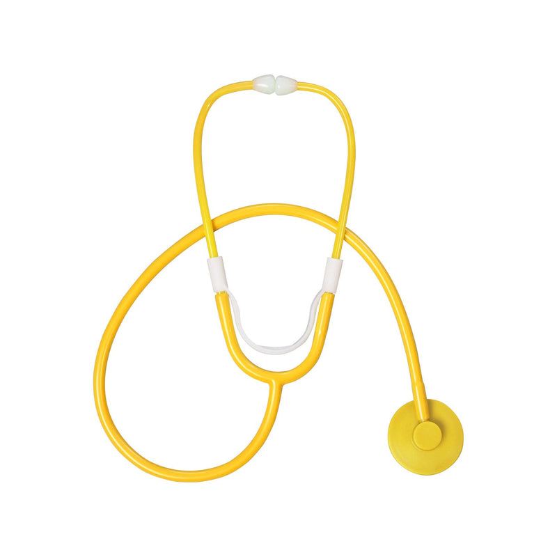 Dukal Corporation Dukal Tech-Med Single Head Stethoscope  22", Yellow, Disposable, 10/bx, 10 bx/cs (40 cs/pl