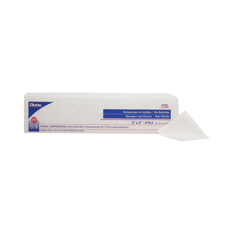 Dukal Corporation Dukal Clinisorb Non-Woven Sponges  Clinisorb Non-Woven Sponge, 2" x 2", 4-Ply, Non-St
