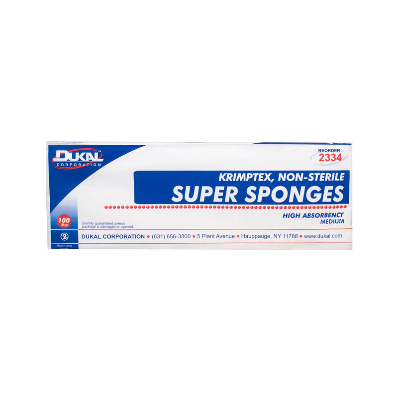 Dukal Corporation Dukal Super Sponges  Sponge, Diagonal Measurement: 6" x 6¾" (Medium), N