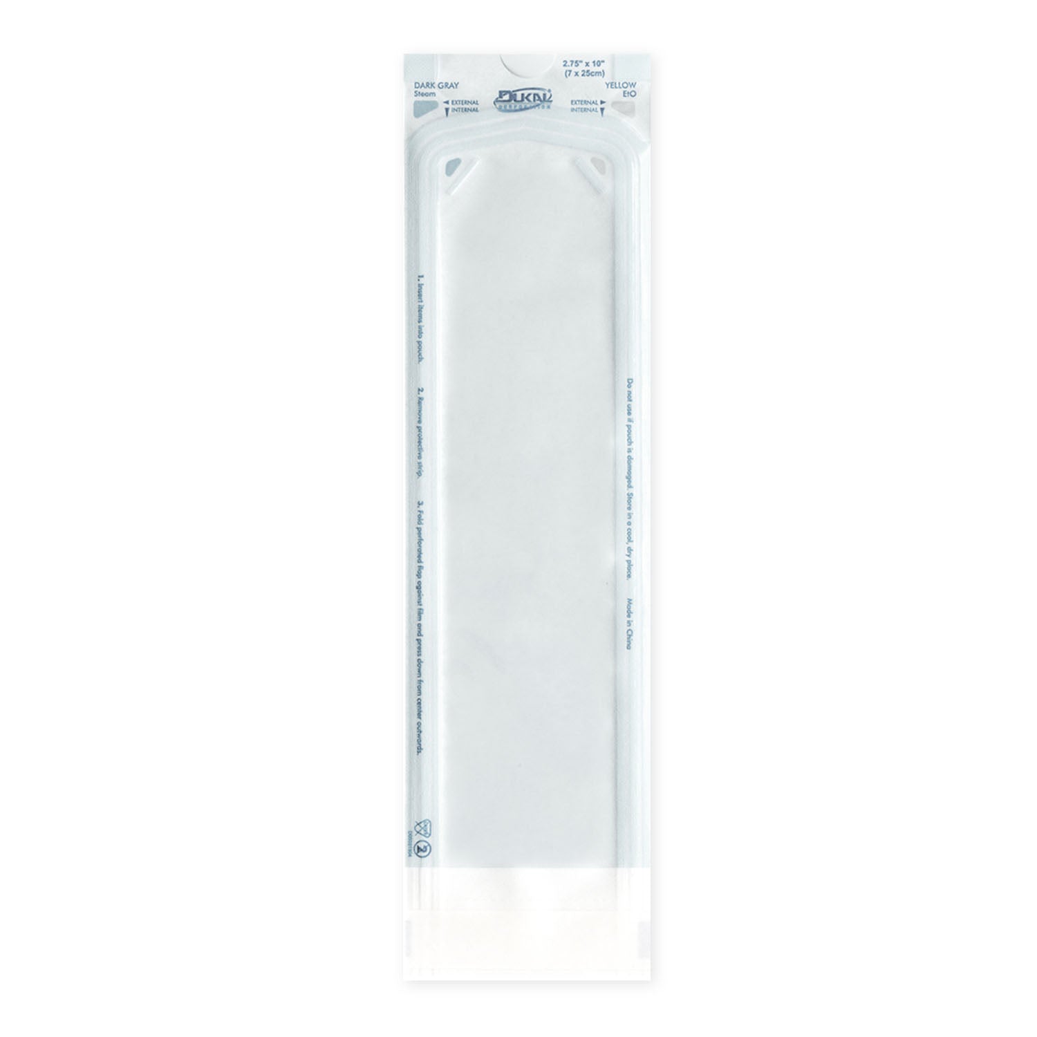 Dukal Corporation Dukal Sterilization Pouch  Pouches, 2.75" x 10", 200/bx, 20 bx/cs (60 cs/plt)