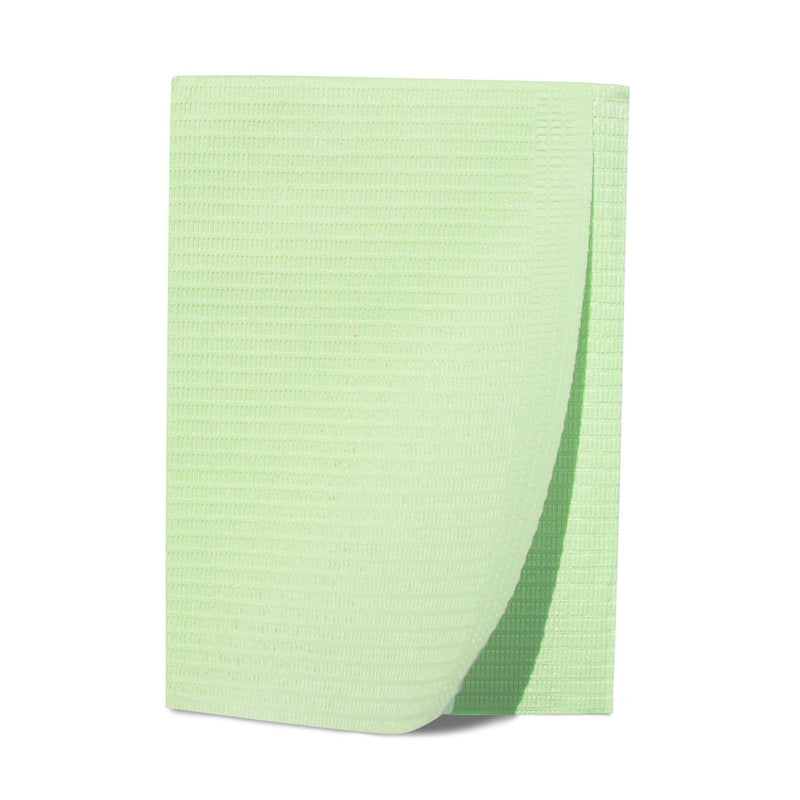 Dukal Corporation Dukal Patient Bib  18", Green, 125/pk, 4 pk/cs (55 cs/plt)