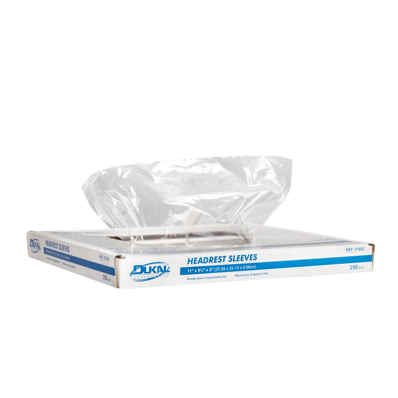 Dukal Corporation Dukal Headrest Covers & Sleeves  Headrest Sleeves, 11" x 9.5" x 2", 250/bx, 4 bx/cs