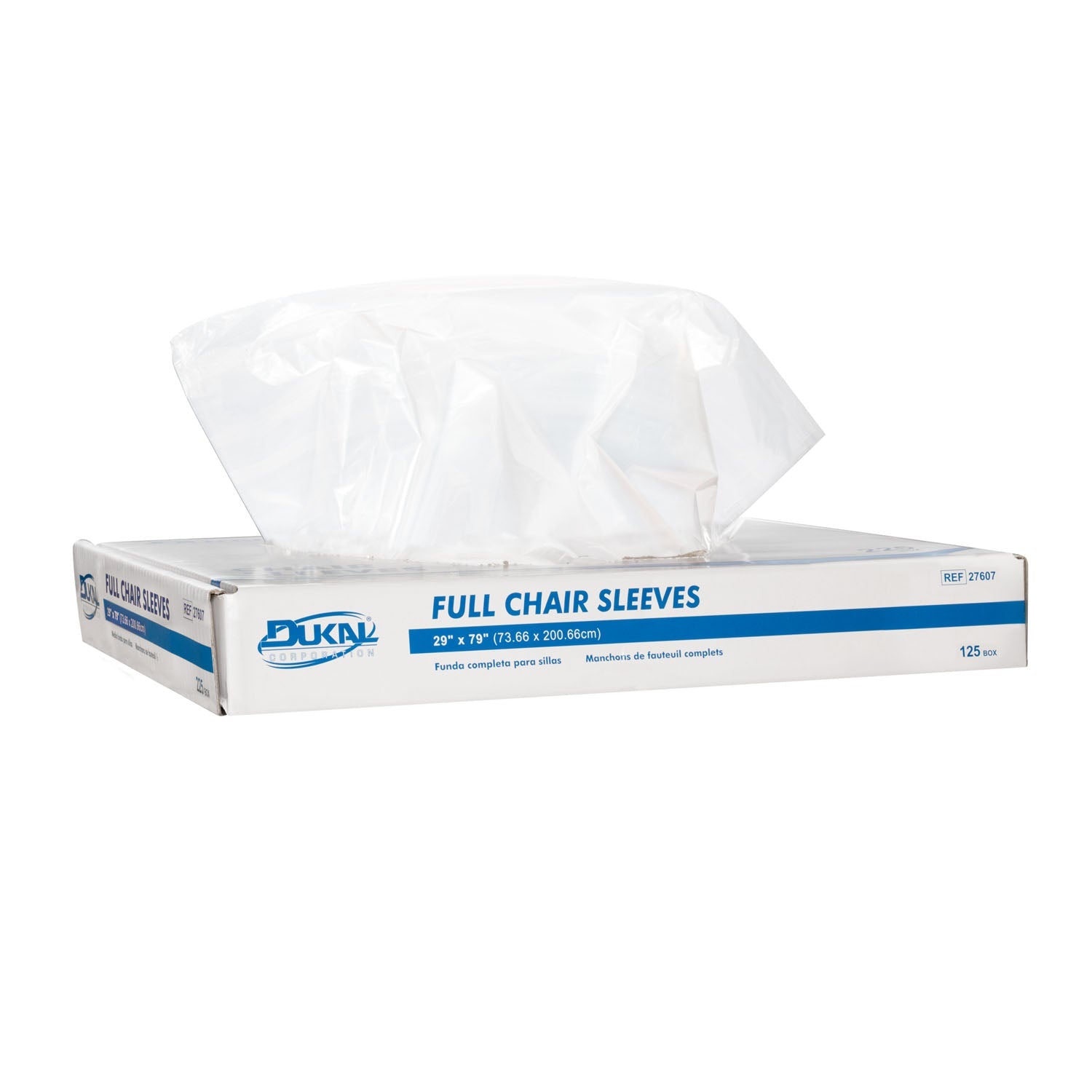 Dukal Corporation Dukal Chair Sleeve  Sleeves, Full Size, 29" x 80", 125/bx, 3 bx/cs (42