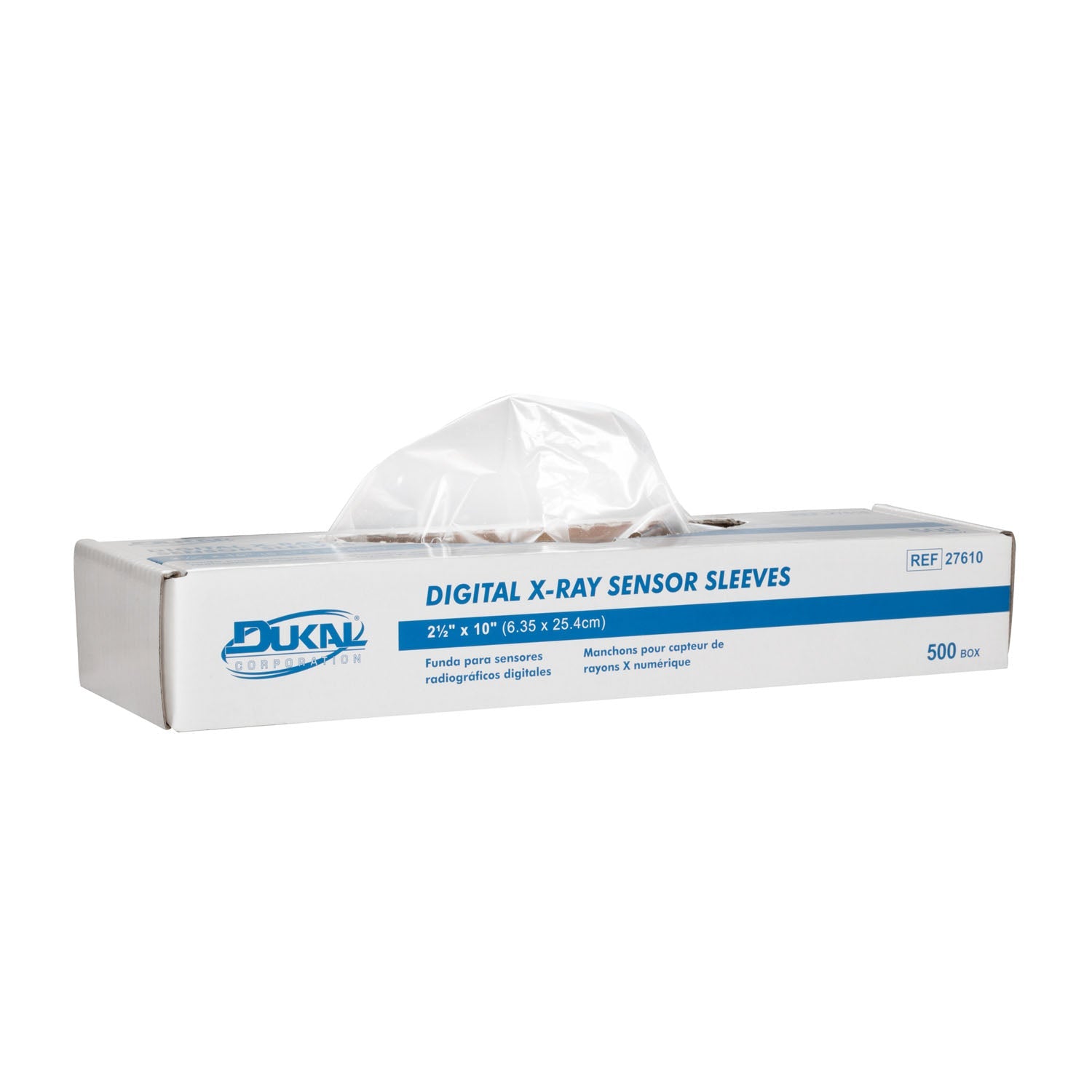 Dukal Corporation Dukal X-Ray Sensor Sleeve  Sleeves, Universal, 2½" x 10", 500/bx, 36 bx/cs (3