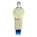 GOWN ISOLATION YEL ECONOMY10/BG 5BG/CS