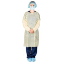 Dukal Corporation Dukal Isolation Gowns  303 - Isolation Gown, Poly Coated, Impervious, Yel