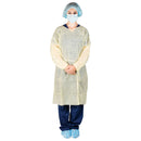 GOWN ISOLATION YEL NSIMPERVIOUS 10/BG 5BG/CS