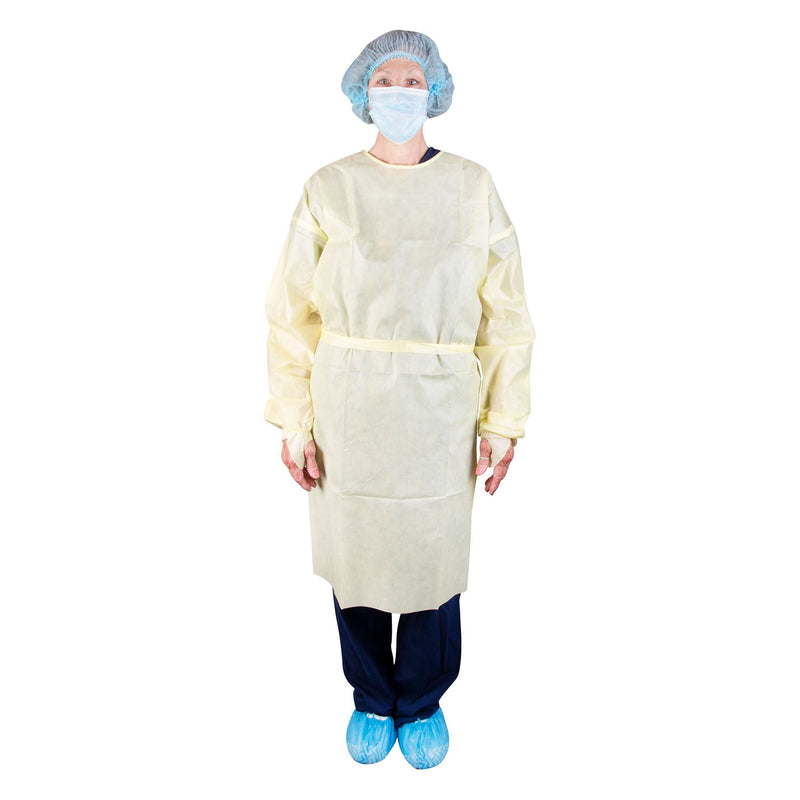 Dukal Corporation Dukal Isolation Gowns  308 - Isolation Gown, AAMI Level 1, Universal, Yel